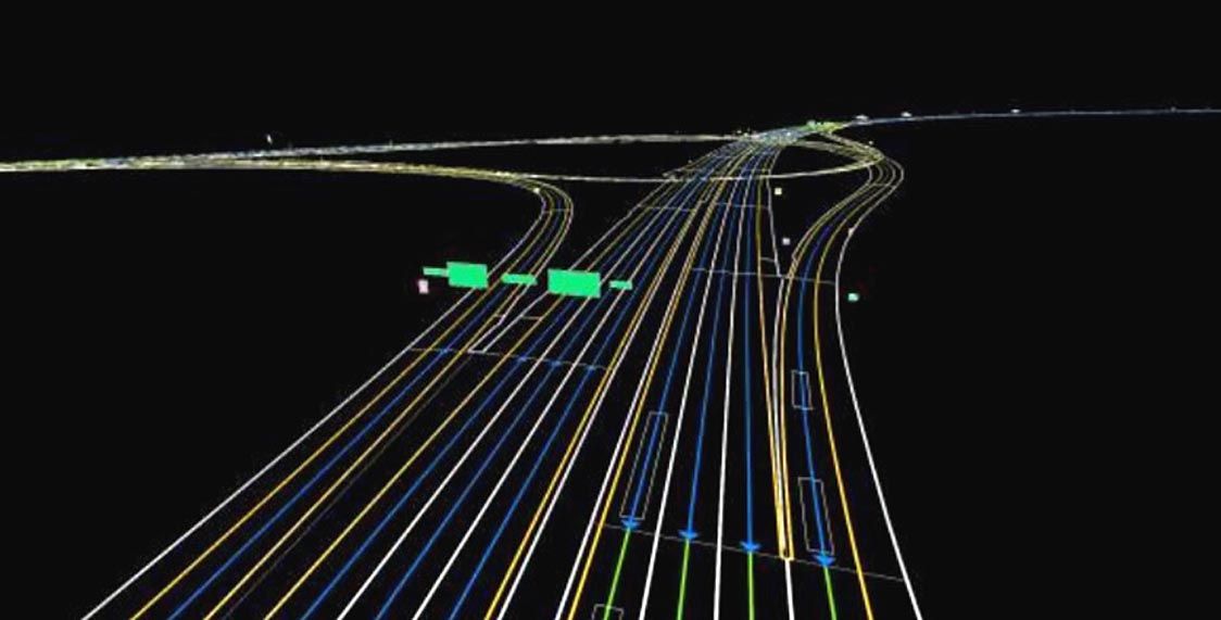 3D高精度地図データのイメージ