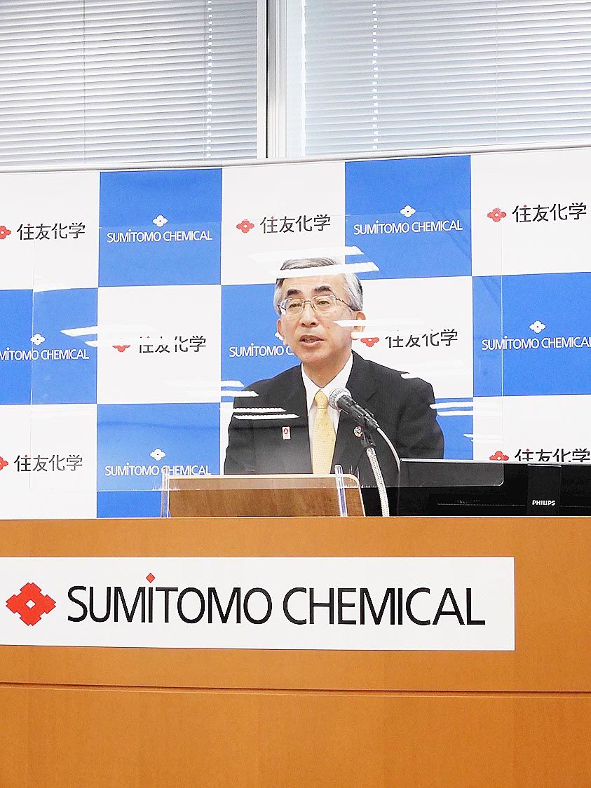 人材戦略を説明する新沼副社長