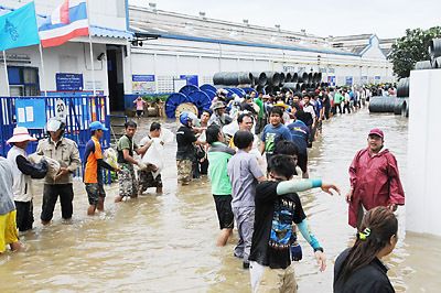 昨年秋のタイ大洪水では日系企業も深刻な打撃を受けた