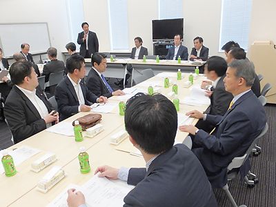 民主党バス議連 緊急議員総会