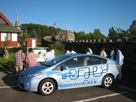 下川町の観光名所である「万里の長城」の見学などを楽しんだ