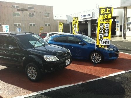 自販連愛媛は合同中古車フェアを開催