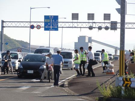 JAF高知は交通安全啓発活動を行った