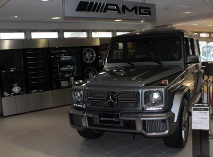 2階フロアがAMGショールーム