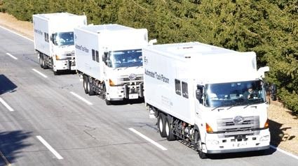 自動運転の実験風景