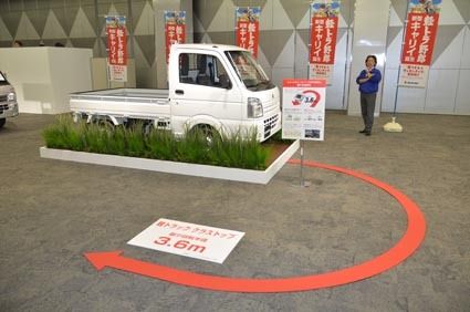 クラストップとなる最小回転半径3.6メートルを達成