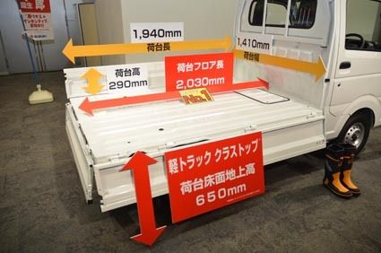 「広さ」と「低さ」で積載性、作業効率を高めた