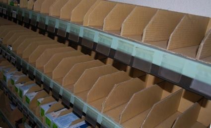 品番集約でパーツ倉庫に余裕も