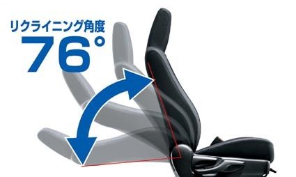 居住性と快適性を重視したシート