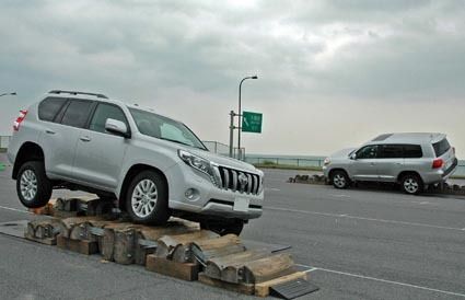 ランクルの高い走破性を実感