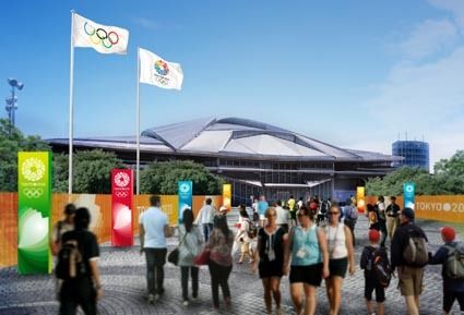 会場周辺では新技術を使ったサービスが運用される(イメージ)