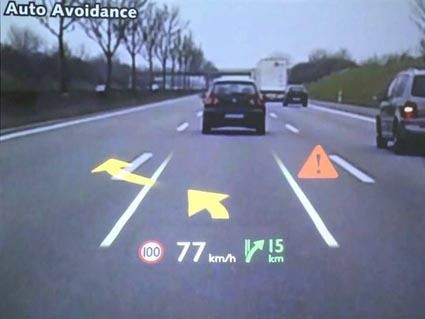 「2―プレーン HUD」の表示例