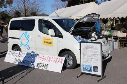 市民マラソン大会の先導車に使用された