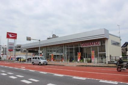 国道に広く面している