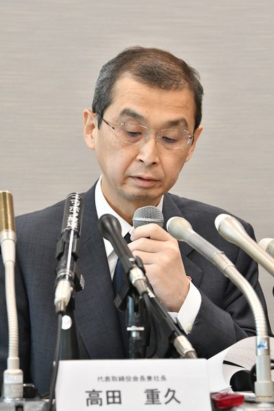 タカタの高田重久会長兼社長