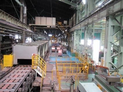 効率を求めた加工材置き場