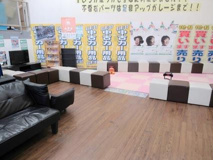 待合スペースを広く設けた