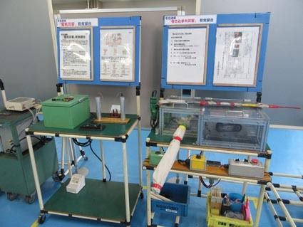 人材育成道場には事故を疑似体験できる器具を設置。安全意識を高めている