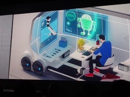 トヨタe―パレット。「移動ラボ」としての利用例