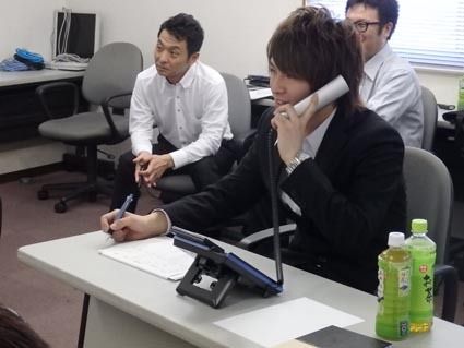 電話応対でロールプレーイング