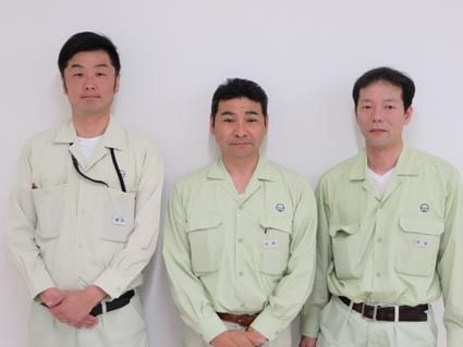 藤原部長、矢野室長、大谷部長(左から)