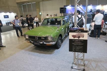 SUV一色のスバルブースで存在感を見せた「レオーネ4WDエステートバン」