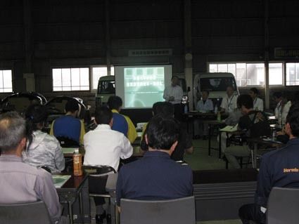 山口車体協、防府車輌で高度化車体整備整備技能講習(溶接編)を開催