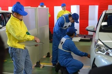 優勝した県南支部の競技模様