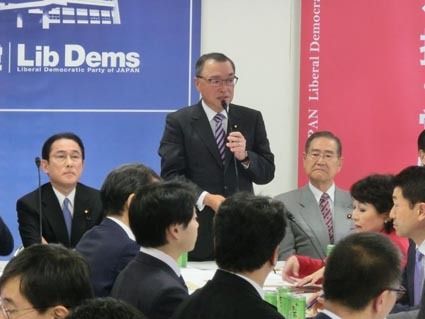 党税制調査会の総会が開かれた自民党本部