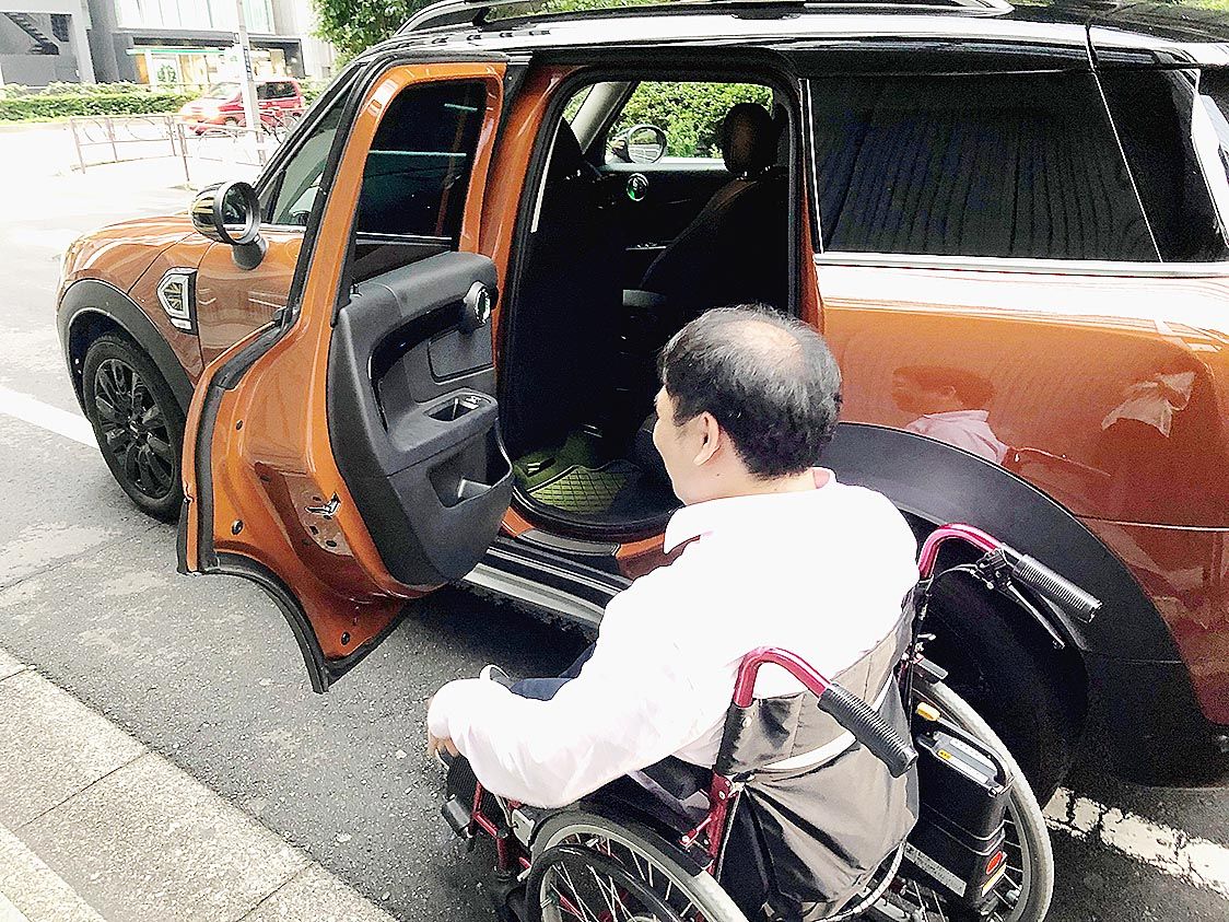 試乗会当日にはさまざまな発見があった。ドライバーの車両に車椅子を積み込めなかった例も