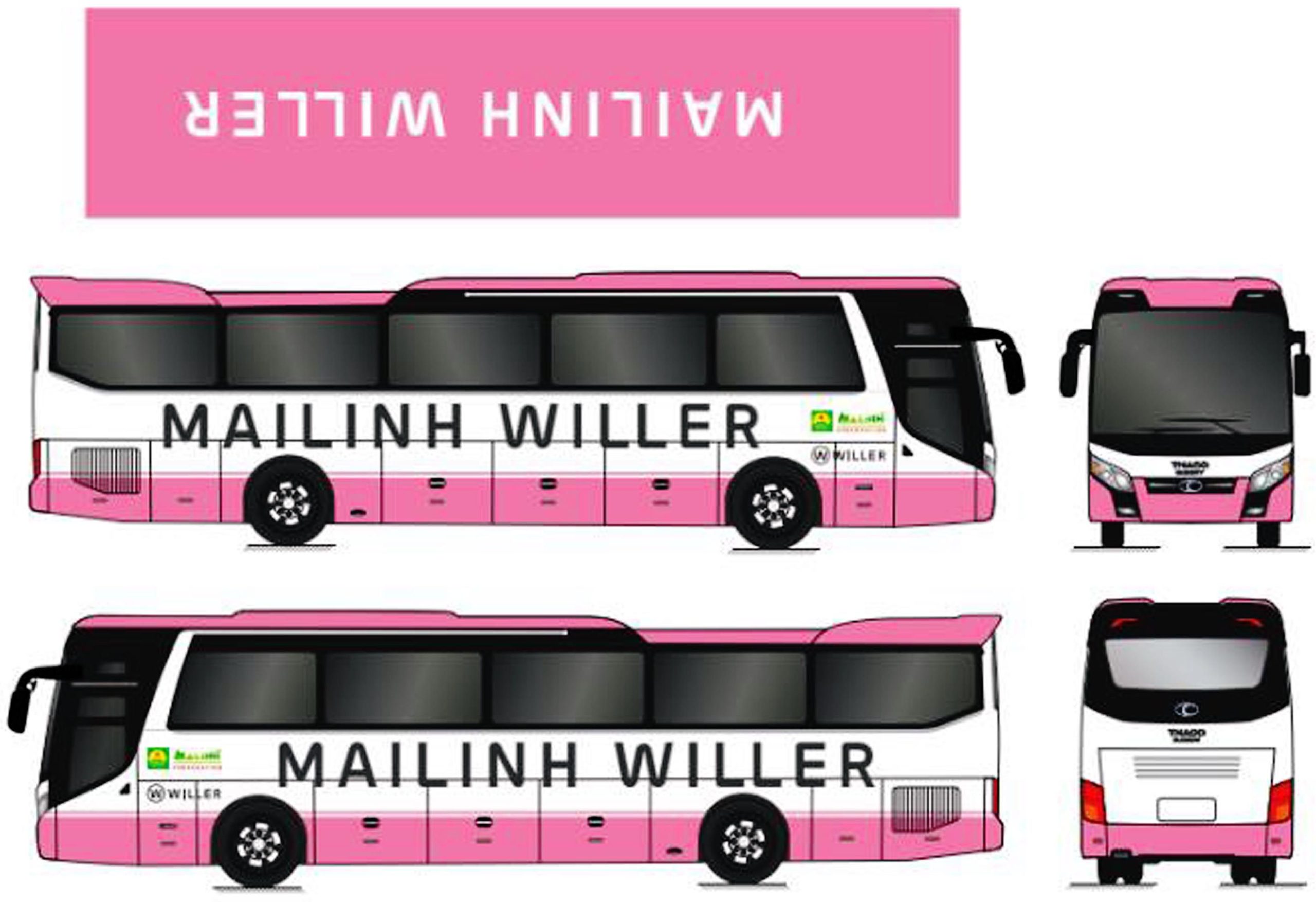 8月から運行を開始する都市間バスのデザイン