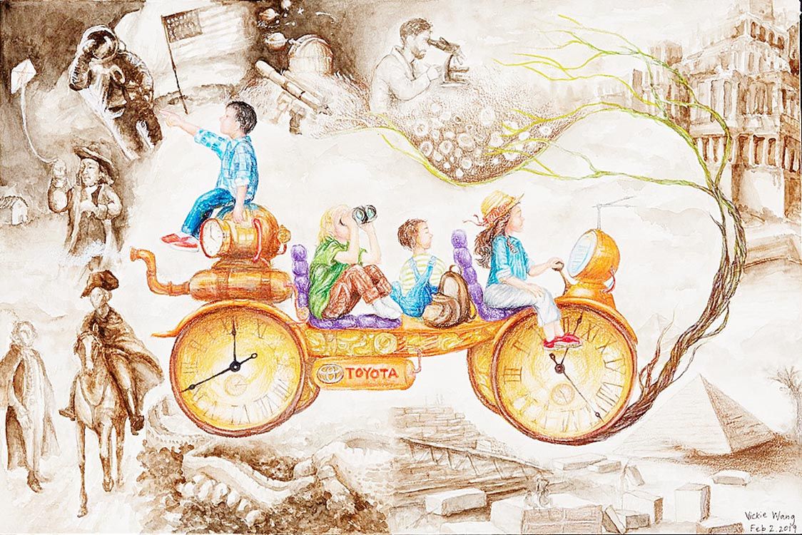 金賞カテゴリー3「タイム・トラベラー」(ヴィッキー・ワン/カナダ、13歳)