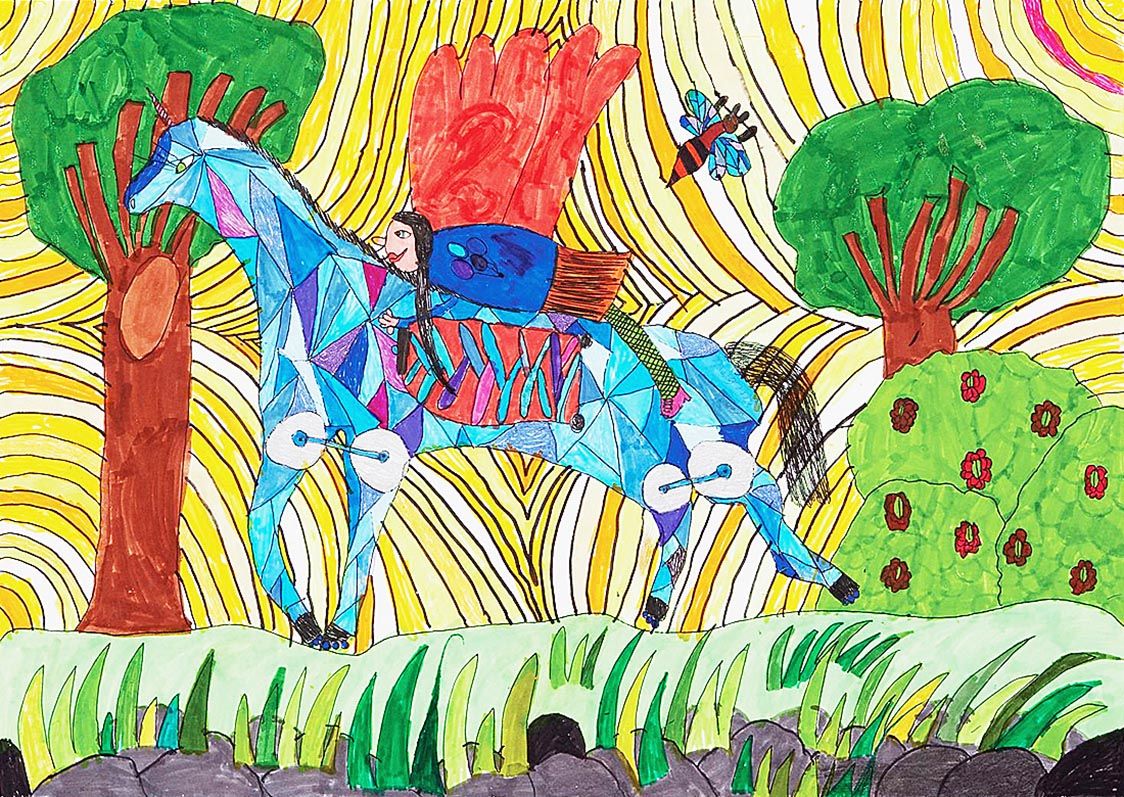 金賞カテゴリー1「惑星のための未来のクルマ」(ヘレナ・ザイデル/ポーランド、7歳)