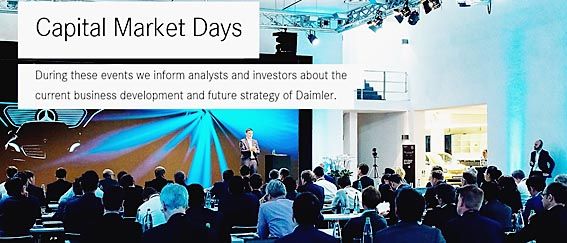 写真1 ロンドンでの2019年11月14日のダイムラーのキャピタル・マーケット・デイのケラニウスCEOプレゼン(メーカーのプレスフォト)