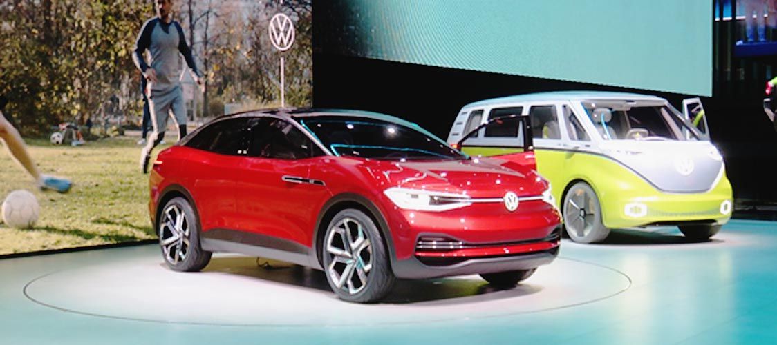 写真15 同様フランクフルトで発表された「ネクスト電気自動車」SUVである。2020年導入でVWは発表をした