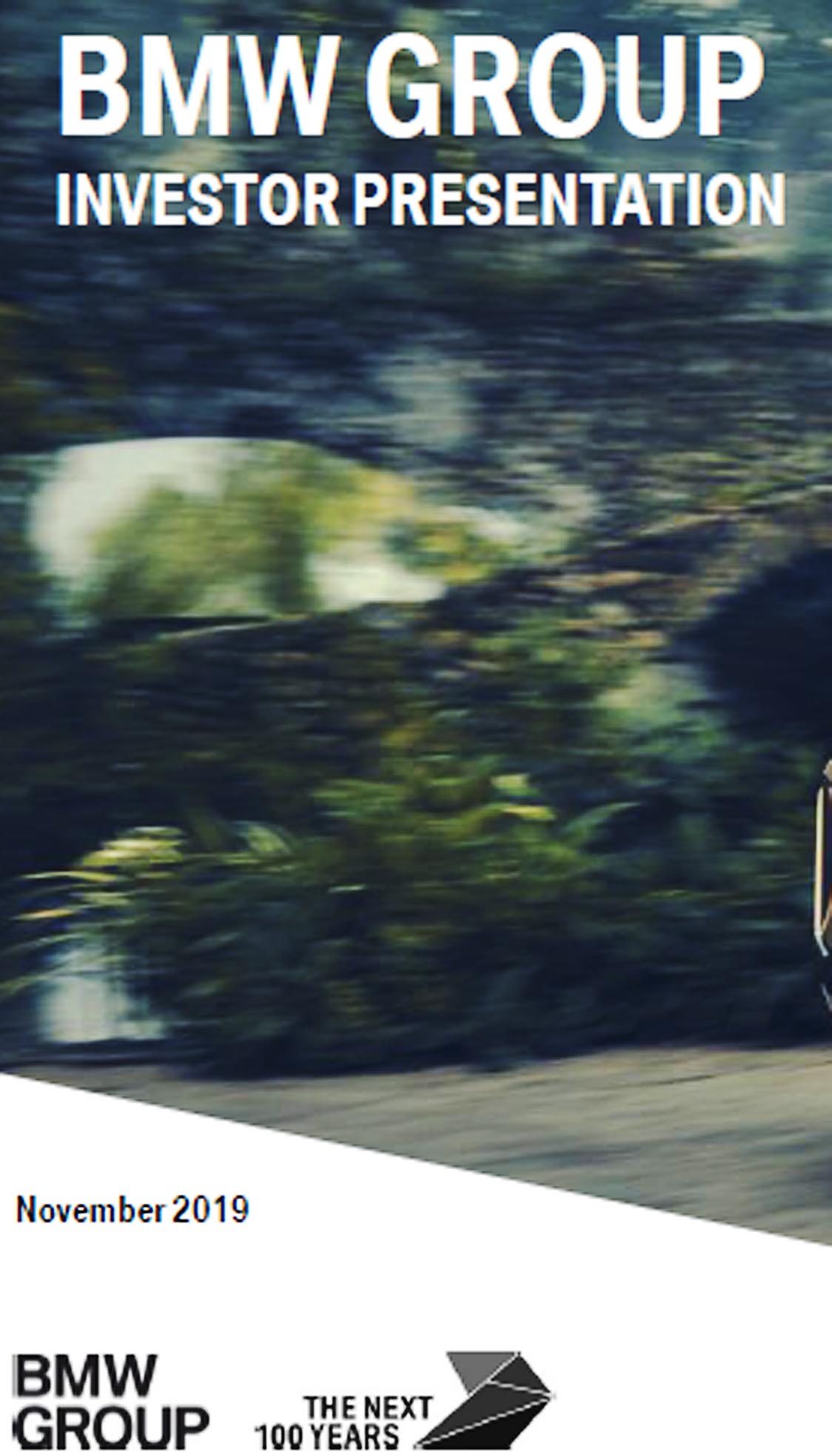 写真3 2019年11月8日ペーターCFOがロンドンで行った投資家説明会資料