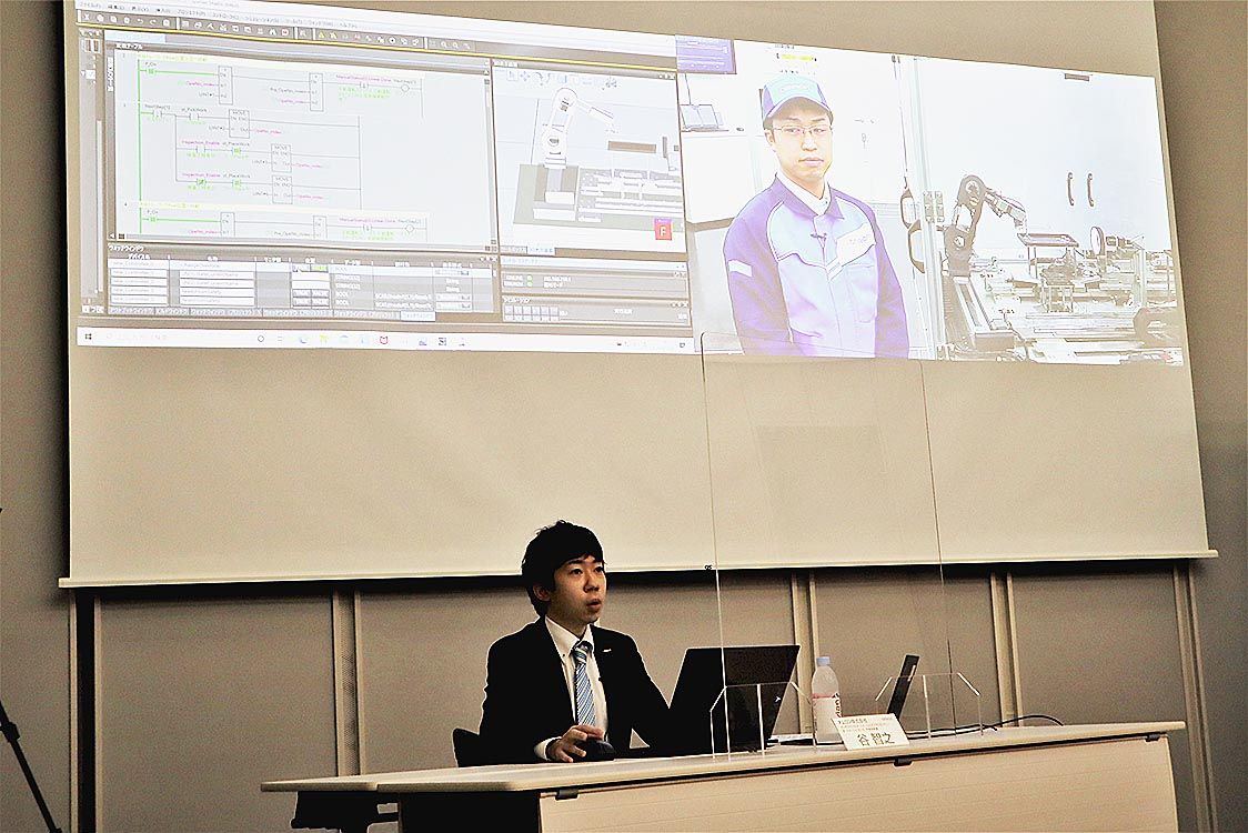 デモでは京都本社からオートメーションセンタ刈谷(愛知県)のロボットを遠隔操作した