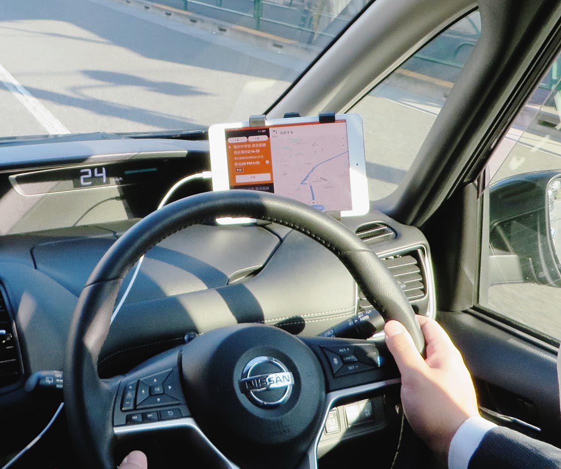 走行ルートは予約状況をもとにAIが最適なルートをはじき出す