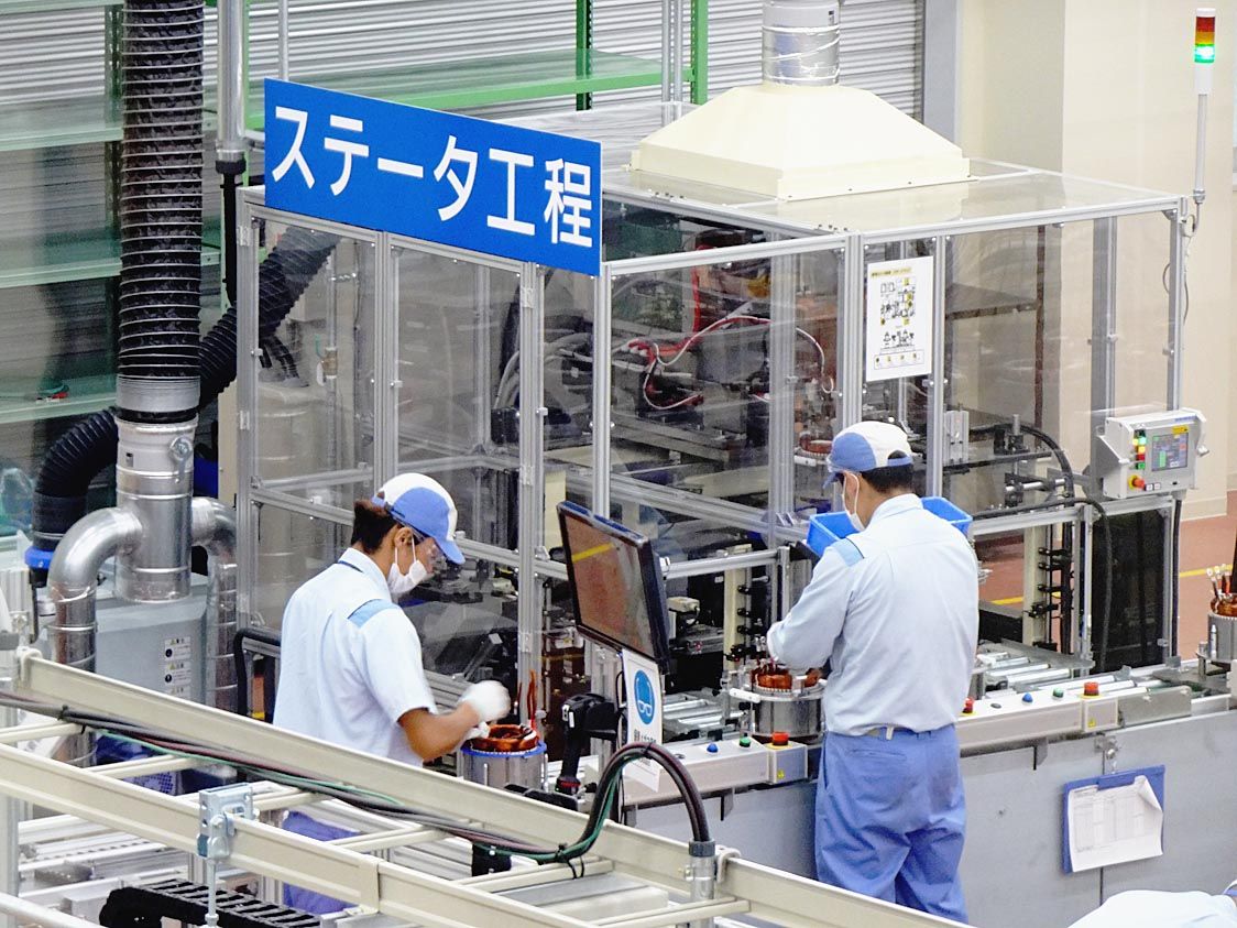 車載モーターの専用工場として立ち上がった