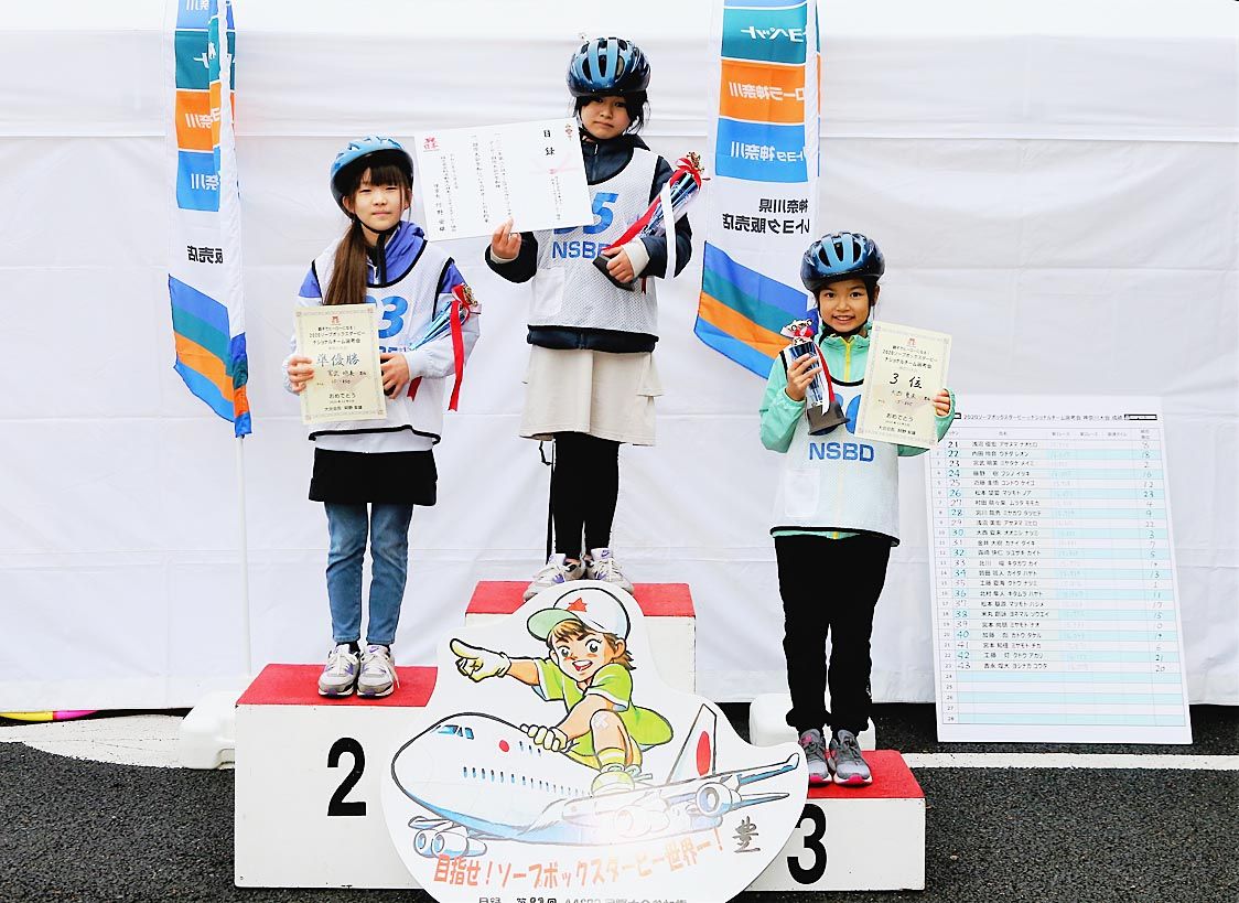 誇らしい表情の上位入賞者たち