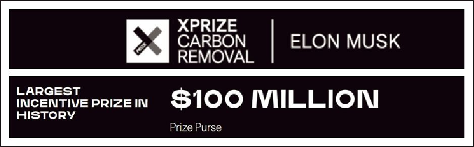 (表6)21年2月にマスク氏が発表した「Xプライズ カーボンリムーバル=懸賞金X・二酸化炭素・削減」の4年間かけてまとめるコンテスト。チームワークでの応募が奨励されているもよう。削減方法は100年続く技術が望ましいとの付記もあり、実際に稼働させて立証も必要と