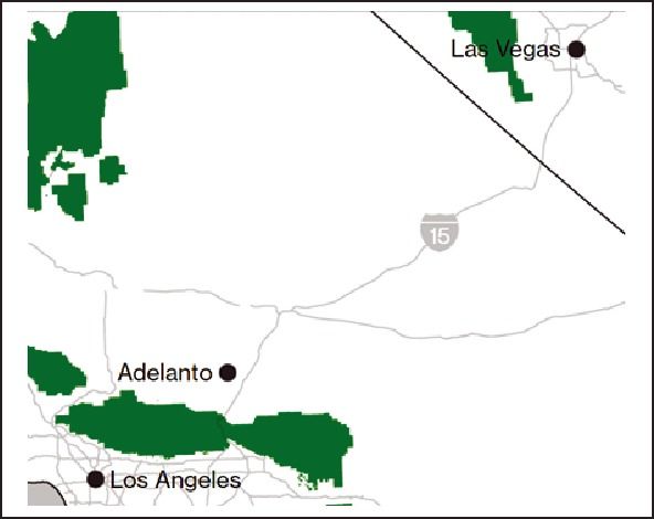 (表5)ラスベガス市からロサンゼルス市までの新高速交通システム