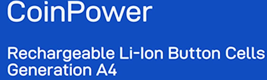 写真5-1 コイン・パワーという極小のリチウムイオン電池のブランド名