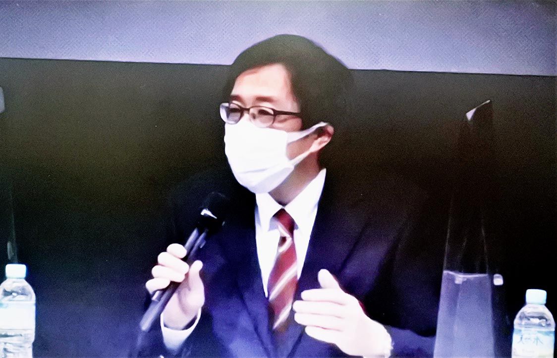 事例発表する若林社長