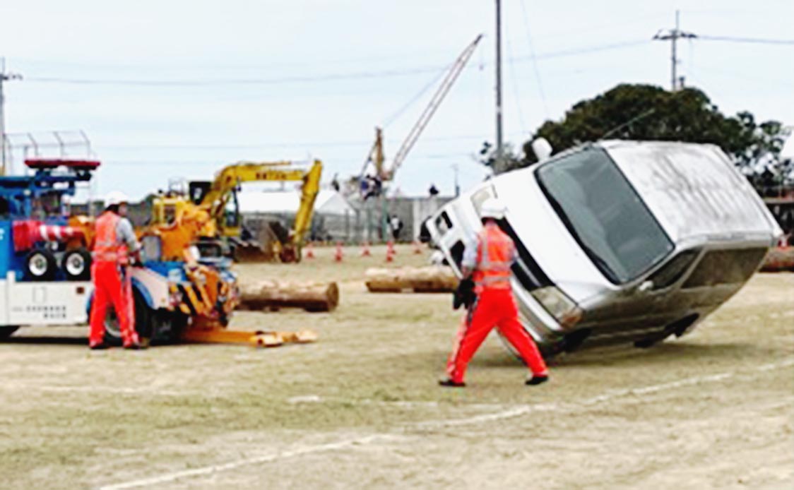 JAF高知支部の作業訓練