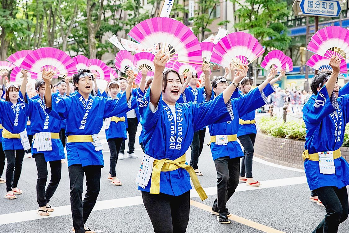 青葉まつりに参加(写真上)とそらっぱみらい緑地in七ヶ浜