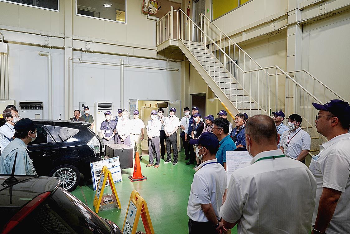 予防安全技術のレクチャーも受けた