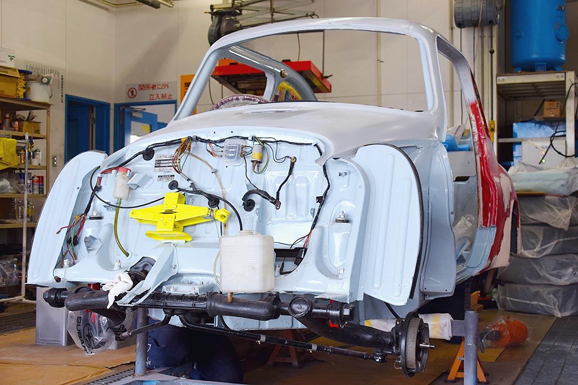 レストア車両の1967年式「スバル360(K111型)」