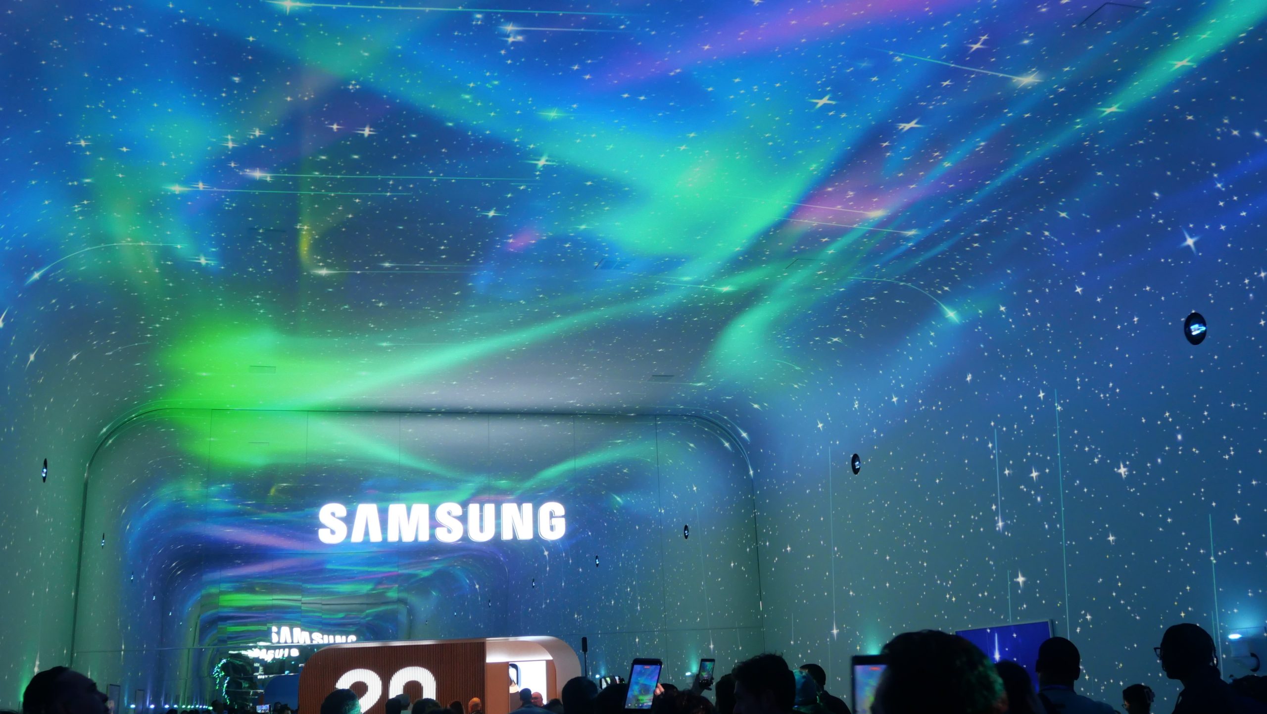 サムスンの展示の模様