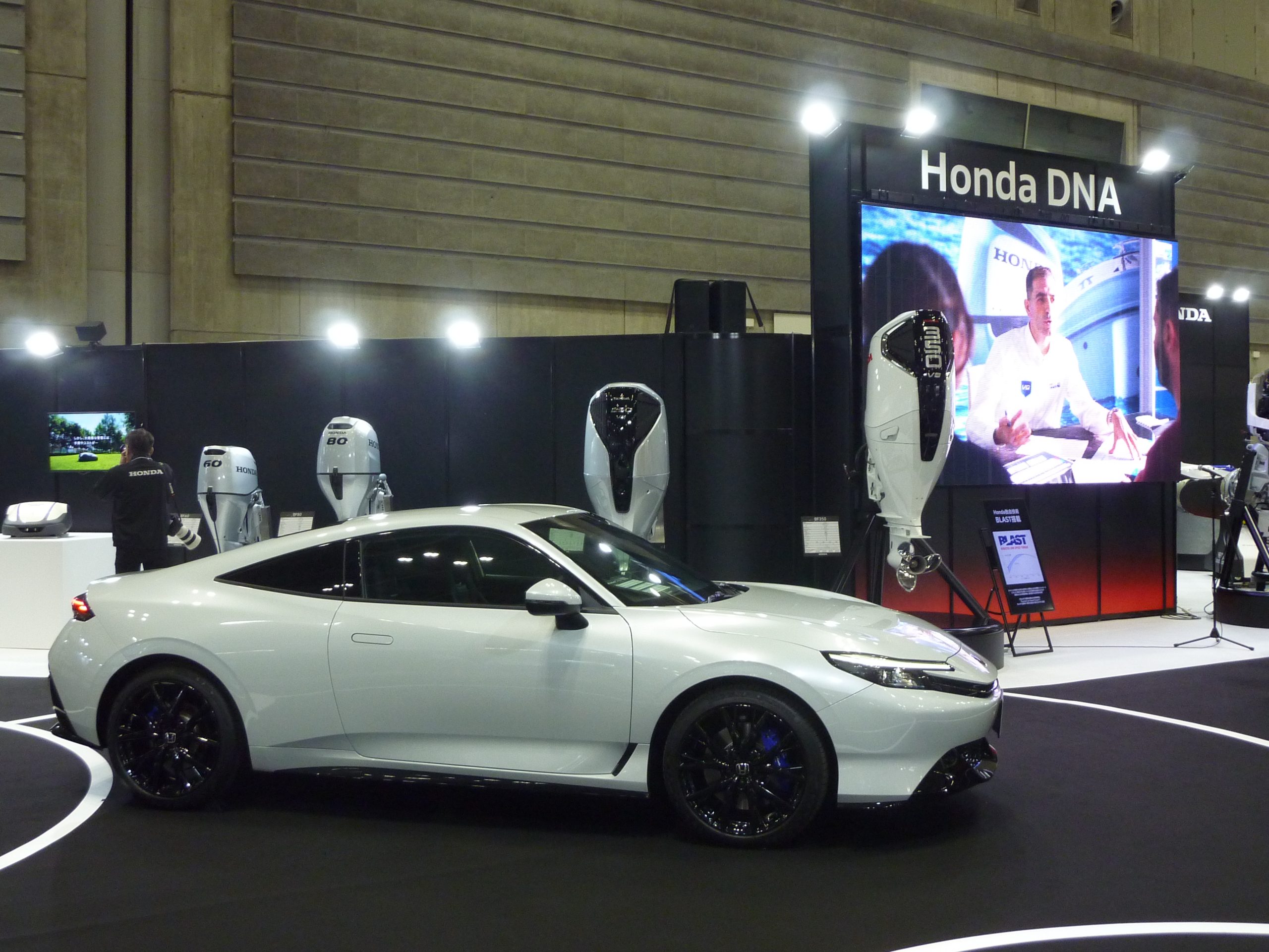 ホンダのブースには新型「プレリュード」も展示